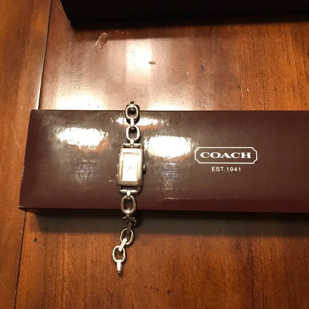 Coach Stainless Steel Link Bracelet Watch